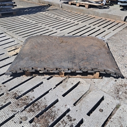 2 st. begagnade gummimattor 30 mm. 170x120 cm. 2:a sortering G105